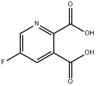 5-fluoropyridine-2,3-dicarboxylic acid, 1479-96-5, 结构式