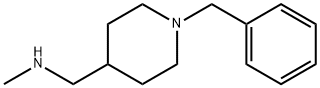 1-(1-ベンジルピペリジン-4-イル)-N-メチルメタンアミン 化学構造式