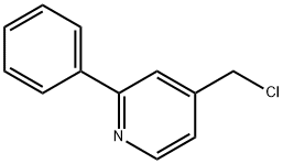 4-(CHLOROMETHYL)-2-PHENYLPYRIDINE 化学構造式