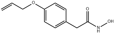 4-(2-プロペニルオキシ)ベンゼンアセトヒドロキサム酸 化学構造式