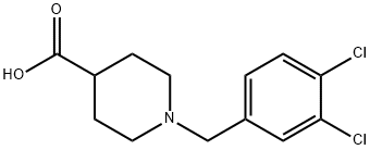 1-(3,4-二氯-苯基)-哌啶-4-甲酸, 147959-16-8, 结构式