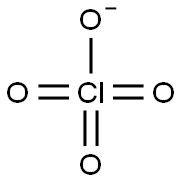 高氯酸根离子, 14797-73-0, 结构式