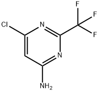 6-chloro-2-(trifluoromethyl)pyrimidin-4-amine Struktur