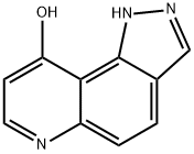 1H-pyrazolo[3,4-f]quinolin-9-ol 结构式