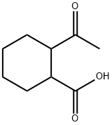 Cyclohexanecarboxylic acid, 2-acetyl- (9CI) Structure