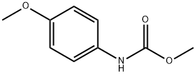N-(4-甲氧基苯基)氨基甲酸甲酯 结构式