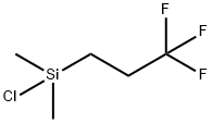 ジメチル(3,3,3-トリフルオロプロピル)クロロシラン 化学構造式