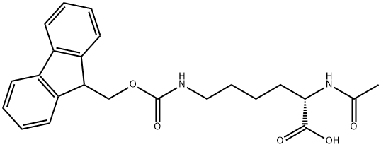 AC-LYS(FMOC)-OH Structure