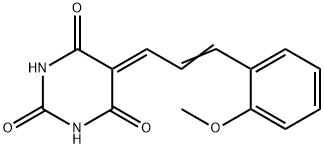 2,4,6(1H,3H,5H)-Pyrimidinetrione, 5-[3-(2-methoxyphenyl)-2-propenylidene]-,148119-36-2,结构式