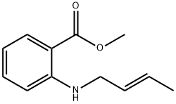 Benzoic acid, 2-(2-butenylamino)-, methyl ester, (E)- (9CI) Structure