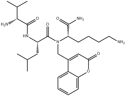 valyl-leucyl-lysyl-4-aminomethylcoumarin,148168-23-4,结构式