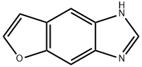 1H-Furo[2,3-f]benzimidazole(9CI) 结构式