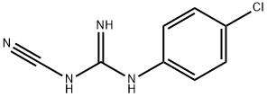 1-(4-chlorophenyl)-3-cyanoguanidine Struktur