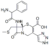 7-(2-amino-2-phenylacetamido)-3-(1H-1,2,3-triazol-4-yl)methylthiomethyl-3-cephem-4-carboxylic acid,148234-35-9,结构式