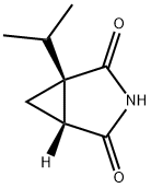 3-Azabicyclo[3.1.0]hexane-2,4-dione,1-(1-methylethyl)-,(1R,5R)-(9CI) 结构式