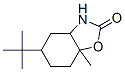 2(3H)-Benzoxazolone,5-(1,1-dimethylethyl)hexahydro-7a-methyl-, Structure