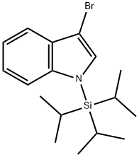 3-溴-1-(三异丙基甲硅烷基)吲哚,148249-36-9,结构式