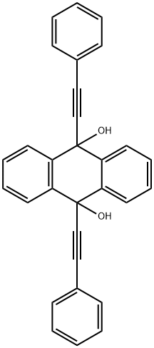 9,10-二(苯基乙炔基)-9,10-二氢蒽-9,10-二醇,14825-85-5,结构式