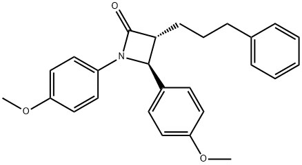 1,4-bis(4-methoxyphenyl)-3-(3-phenylpropyl)-2-azetidinone Structure