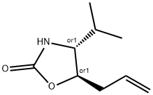 2-Oxazolidinone,4-(1-methylethyl)-5-(2-propenyl)-,trans-(9CI),148261-82-9,结构式