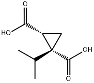 1,2-Cyclopropanedicarboxylicacid,1-(1-methylethyl)-,(1R-cis)-(9CI) Structure