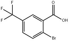 2-溴-5-三氟甲基苯甲酸 结构式