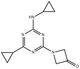 1-[4-cyclopropyl-6-(cyclopropylamino)-1,3,5-triazin-2-yl]azetidin-3-on e|