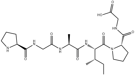 prolyl-glycyl-alanyl-isoleucyl-prolyl-glycine Structure
