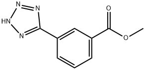 3-(5-四唑基)苯甲酸甲酯, 148345-63-5, 结构式