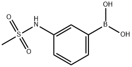 3-甲磺酰氨基苯硼酸, 148355-75-3, 结构式