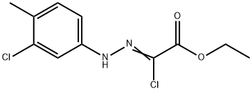 ETHYL 2-CHLORO-2-[2-(3-CHLORO-4-METHYLPHENYL)-HYDRAZONO]ACETATE, 148367-95-7, 结构式