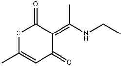 3-(1-(ethylamino)ethylidene)-6-methyl-3H-pyran-2,4-dione 结构式