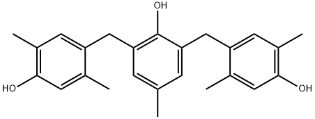 2,6-Bis[(4-hydroxy-2,5-dimethylphenyl)methyl]-4-methyl phenol,148398-19-0,结构式
