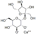 CALCIUM,(2R,3R,4S,5S,6R)-2-[(2R,3S,4S,5R)-3,4-DIHYDROXY-2,5-BIS(HYDROXYMETHYL)OXOLAN-2-YL]OXY-6-(HYD 结构式