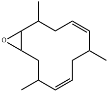 2,6,10-TRIMETHYL-13-OXABICYCLO[10.1.0]TRIDECA-4,8-DIENE 结构式