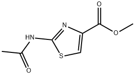 4-Thiazolecarboxylicacid,2-(acetylamino)-,methylester(9CI) Struktur