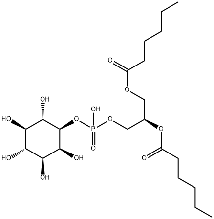 1,2-dihexanoyl-sn-glycero-3-phosphoinositol Struktur