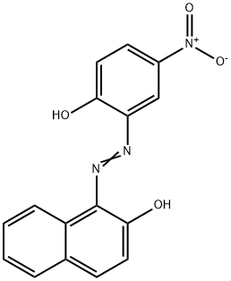 1-[(2-羟基-5-硝基苯基)偶氮]-2-萘酚,14847-54-2,结构式