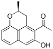 1-[(S)-2,3-Dihydro-5-hydroxy-2-methylnaphtho[1,8-bc]pyran-4-yl]ethanone 结构式