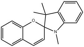 螺[1,3,3-三甲基吲哚-苯并二氢吡喃] 结构式