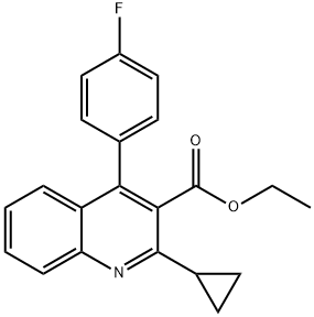 Ethyl 2-cyclopropyl-4-(4-fluorophenyl)-quinolyl-3-carboxylate 