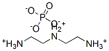 N-(2-AMMONIOETHYL)ETHANE-1,2-DIAMMONIUM PHOSPHATE 结构式