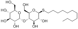 正十一烷基-BETA-D-1-硫代麦牙糖苷, 148565-57-5, 结构式