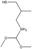 3-(dimethoxymethylsilyl)-2-methylpropanethiol  Struktur