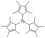 TRIS(TETRAMETHYLCYCLOPENTADIENYL)TERBIU& Structure