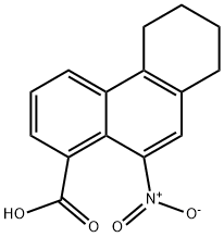 10-nitro-5,6,7,8-tetrahydrophenanthrene-1-carboxylic acid 结构式