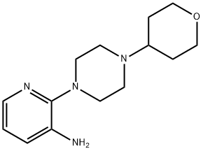 2-[4-(Oxan-4-yl)piperazin-1-yl]pyridin-3-amine,1486170-73-3,结构式