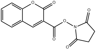 (2,5-Dioxopyrrolidin-1-yl) 2-oxochromene-3-carboxylate Structure