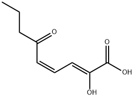 2-hydroxy-6-oxo-nona-2,4-dienoate Struktur