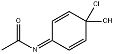 Acetamide,  N-(4-chloro-4-hydroxy-2,5-cyclohexadien-1-ylidene)- Structure